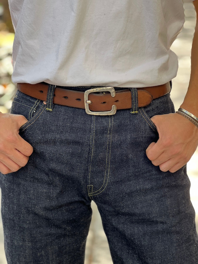 DH5536 Bronze - Handmade Belt - Brown Leather