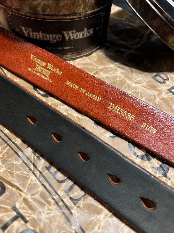 DH5536 CHASIN(茶芯) - Handmade Belt - Teacore Leather - Black