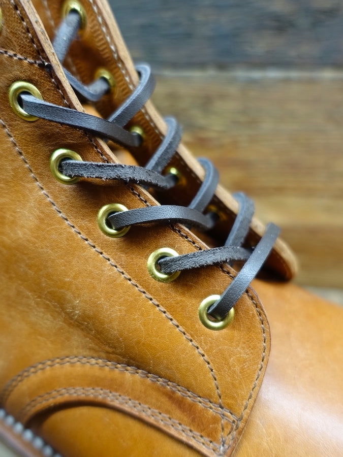 ZERROWS - BONEAKERS LINE - SW6 Boots - Brown OILED SCRATCH Leather - 6 inch Height