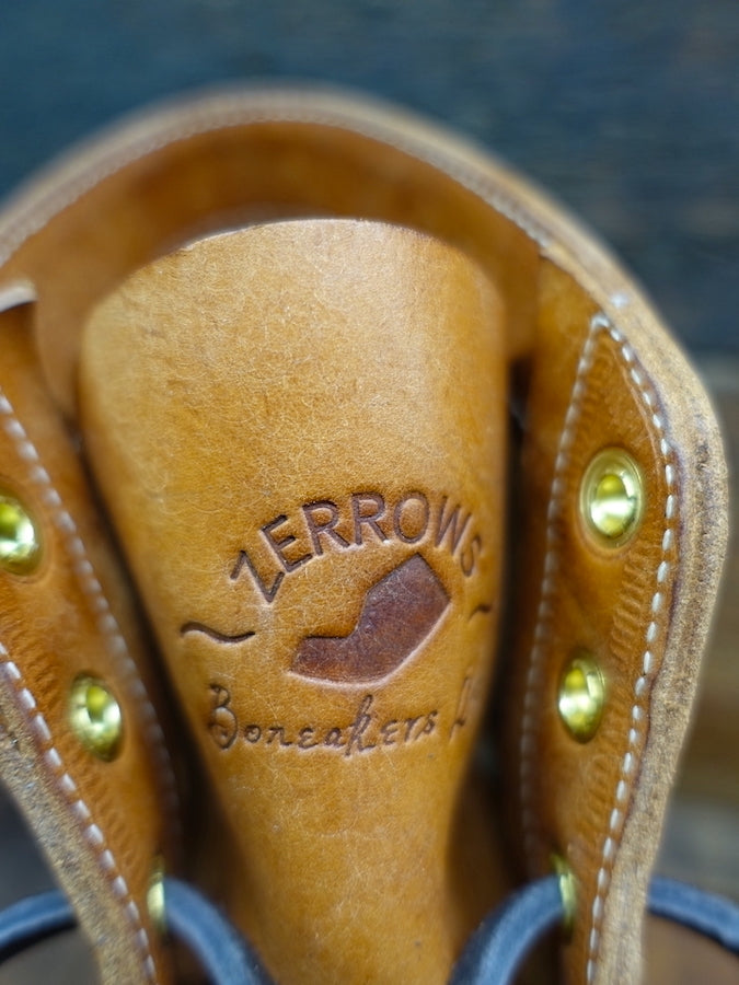ZERROWS - BONEAKERS LINE - SW6 Boots - Brown OILED SCRATCH Leather - 6 inch Height