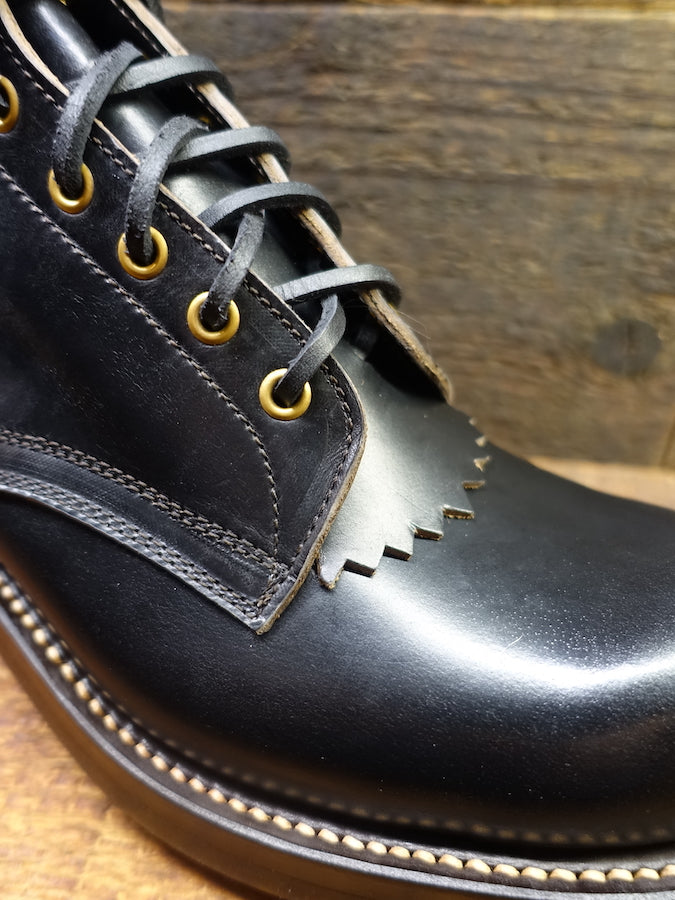 ZERROWS - CUSTOM - STANDARD Boots - Black HORWEEN CHROMEXCEL Leather - 5 inch Height