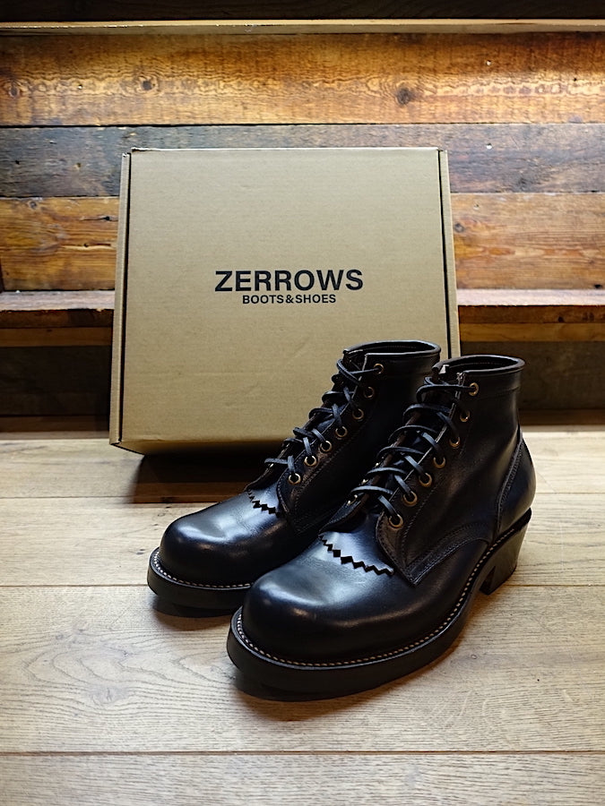 ZERROWS - CUSTOM - STANDARD Boots - Black HORWEEN CHROMEXCEL Leather - 5 inch Height