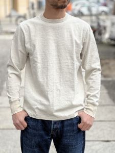 GLAD HAND & Co. - ROYAL Long Sleeve T-Shirt - Loopwheeled - 100% U.S.A. Cotton - Oatmeal