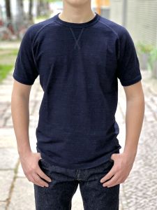 Pure Blue Japan - 5404 - Men's Knitted Slub Jersey Raglan T-Shirt 