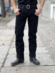 Samurai Jeans - S710NBKII - Black x Black Denim - 17oz Selvedge Denim - Slim Fit Straight