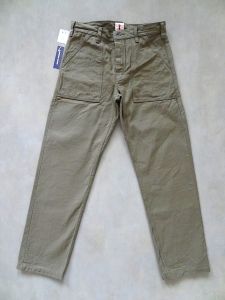 Samurai Jeans - SJ52BP - BAKER PANTS - 15oz Sulfur Dyed Satin - Back Crepe - Regular Straight
