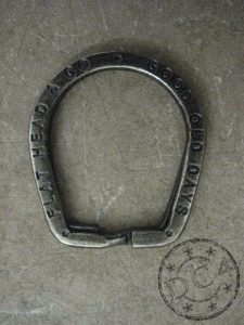 The Flat Head  -  Horseshoe  -  Key Ring