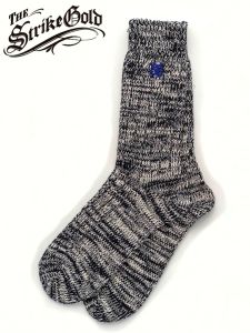 The Strike Gold - SGA2301 Remnant Yarn Socks - High Quality Cotton - Navy