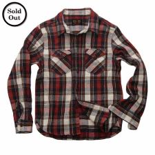 UES - 14.5oz Heavy Flannel Shirt - 502052 Red