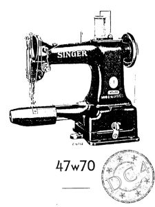 Denim Repair Service - Vintage SINGER  47W70 darning machine from 1930`s