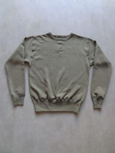 FULLCOUNT - Heavy Loopwheeled Sweatshirt - FLAT SEAMER sewn - Double V - Set In Sleeve - Olive