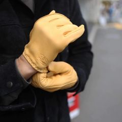 Lamp Gloves - Deerskin Leather - Utility Glove Shorty – TAN