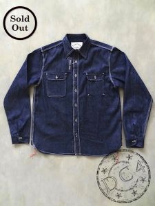 Samurai Jeans - SDS19-01 - 10oz Selvedge Denim - Indigo - Classic Workwear Shirt 