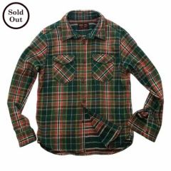 UES - 14.5oz Heavy Flannel Shirt - 502051 Green